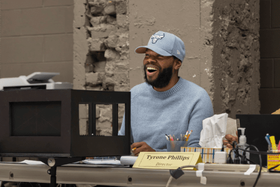 Tyrone Phillips in "Fat Ham" Rehearsals